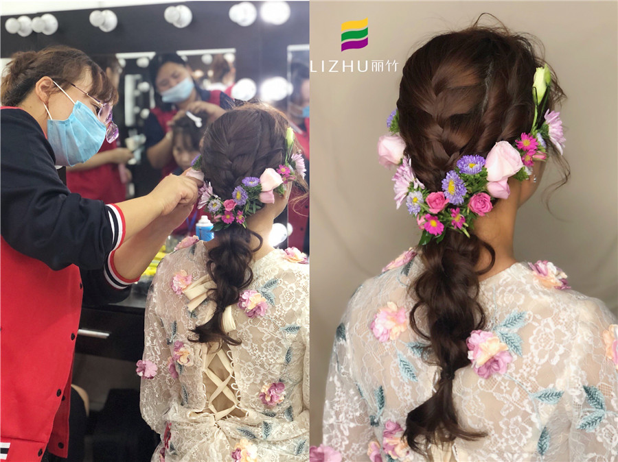 南寧化妝課堂：“鮮花”編發(fā)，做美美的鮮花新娘