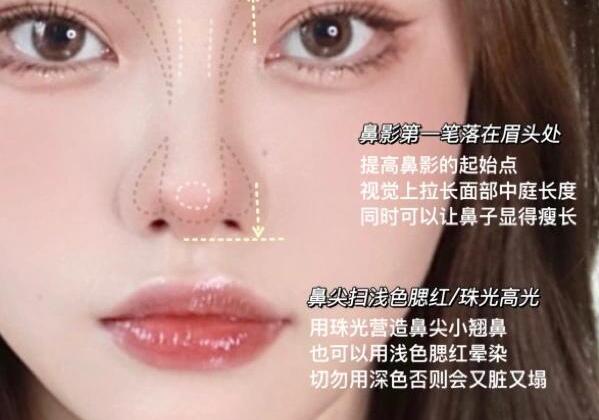 圓臉超自然修容教程，南寧化妝學(xué)校分享