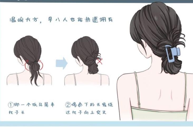 鯊魚(yú)夾發(fā)型教程，南寧扎發(fā)培訓(xùn)造型課