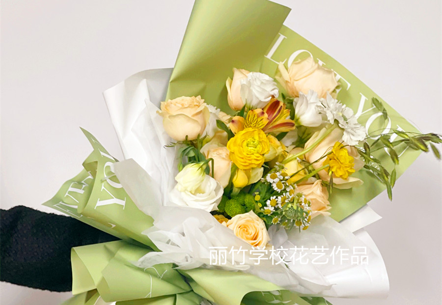 韓系花束的特點，廣西學插花藝術