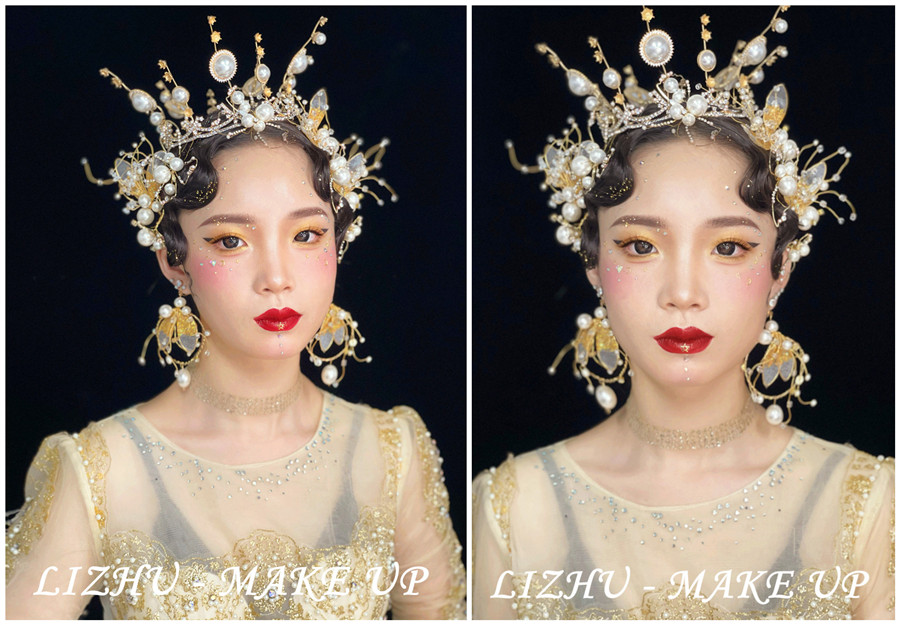 高奢妝容造型，廣西彩妝創(chuàng)意培訓(xùn)學(xué)校作品