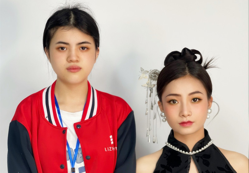 新中式造型，南寧化妝學(xué)校學(xué)員畢業(yè)作品