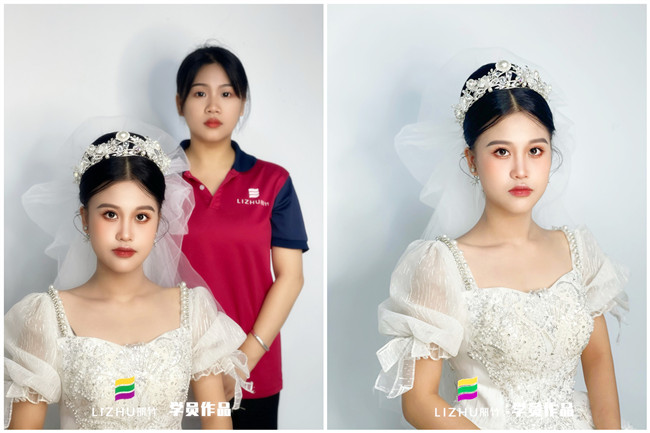 婚禮新娘造型，南寧新娘彩妝作品