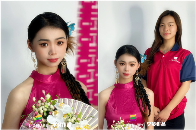 新中式晨袍造型，廣西學(xué)化妝高彩培訓(xùn)作品