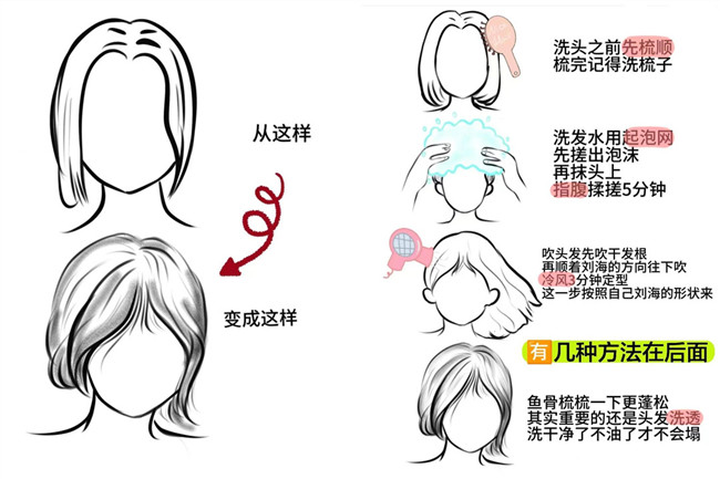 廣西燙發(fā)：如何讓八字劉海變蓬松？