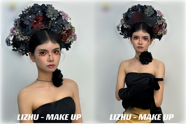新中式簪花造型，用作品告訴你南寧化妝培訓(xùn)哪家實(shí)力強(qiáng)
