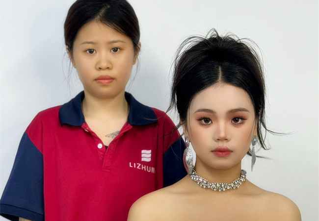 泰式禮服造型，廣西彩妝學校排行前十學員作品