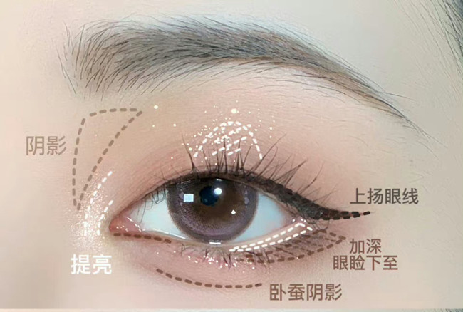單眼皮早八消腫眼妝教程，南寧化妝美妝