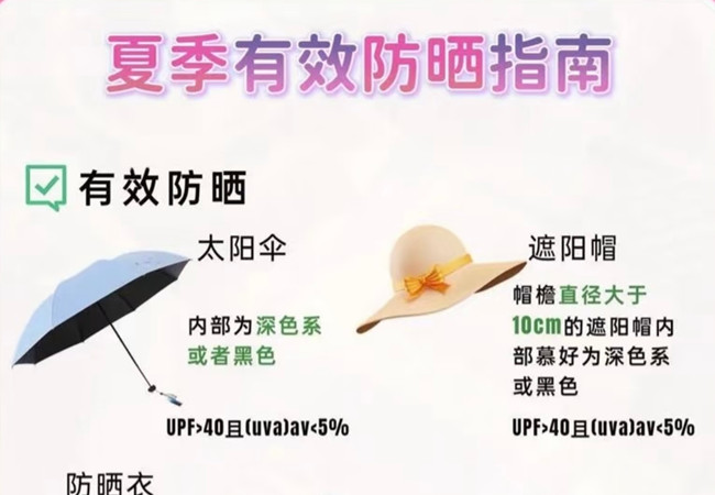 夏季如何有效防曬，美容護膚零基礎