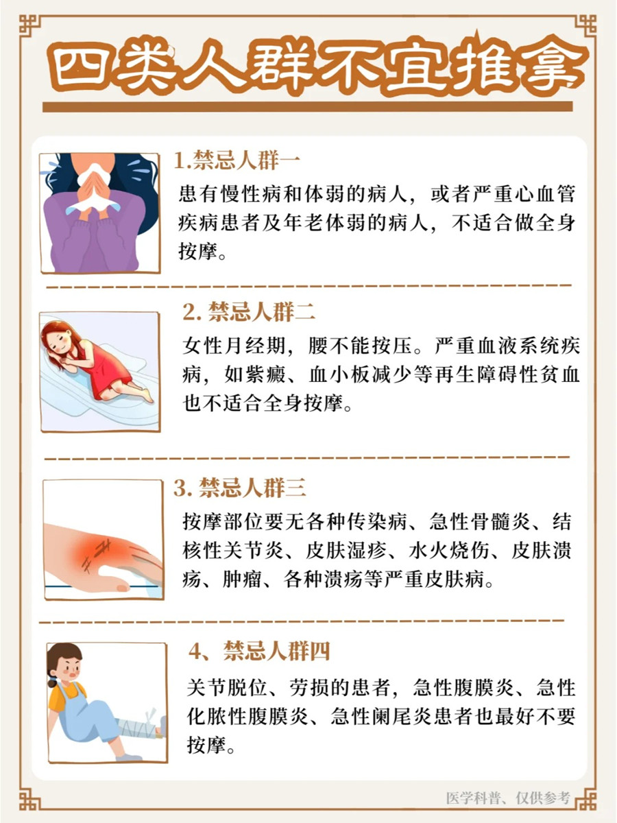 不建議推拿的人群，南寧學(xué)美容美體健康