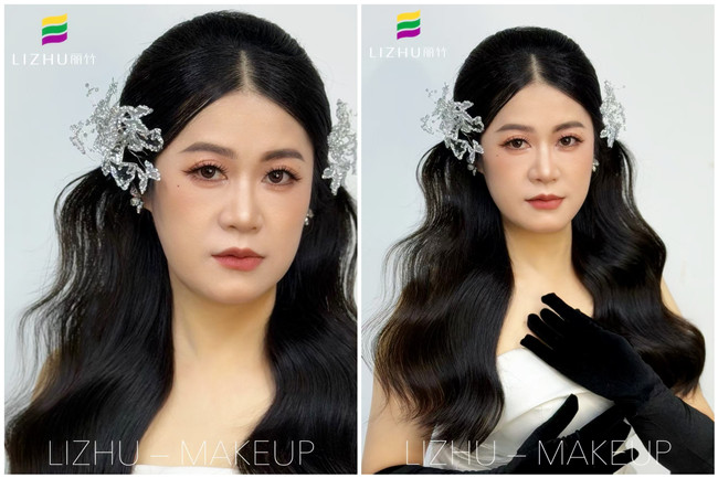 半披新娘造型，廣西教化妝