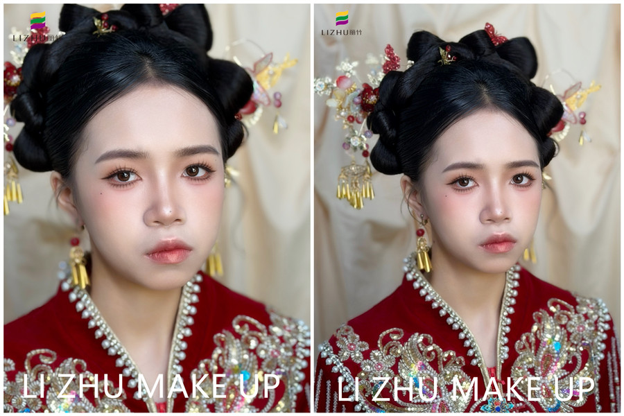 秀禾新娘造型，廣西新娘跟妝學習作品